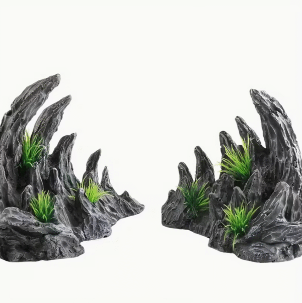 Aquarium Decorative Rockery Resin Ornament set