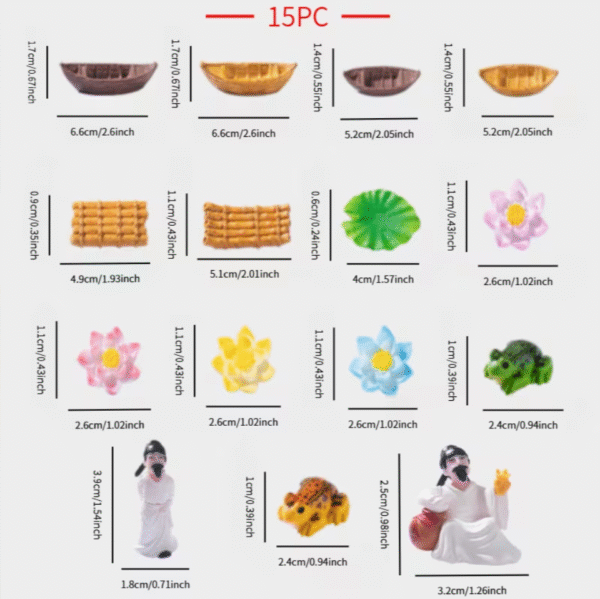 Screenshot 2025-11-30 at 15.01.57 Floating Wooden Boat Bamboo Raft Decoration Set