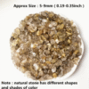 100g Natural Gold Spotted Quartz Crystal Chips