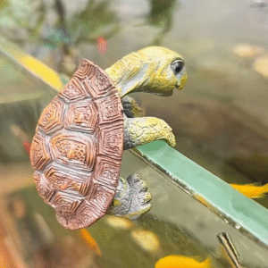 Large Climbing Turtle Statue Aquarium Decor