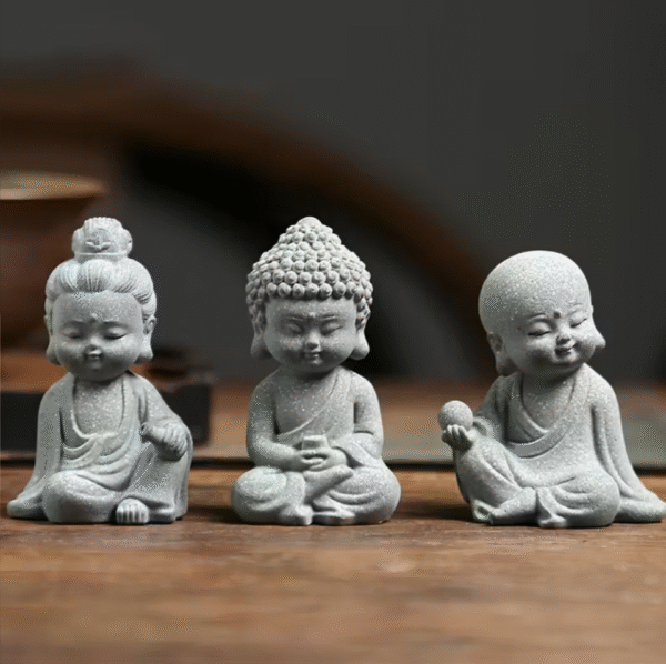 Miniature Buddha Statue Zen Decor set