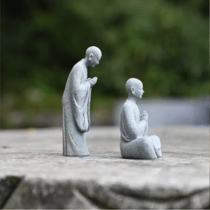 Resin Buddhist Monk Figurine Set