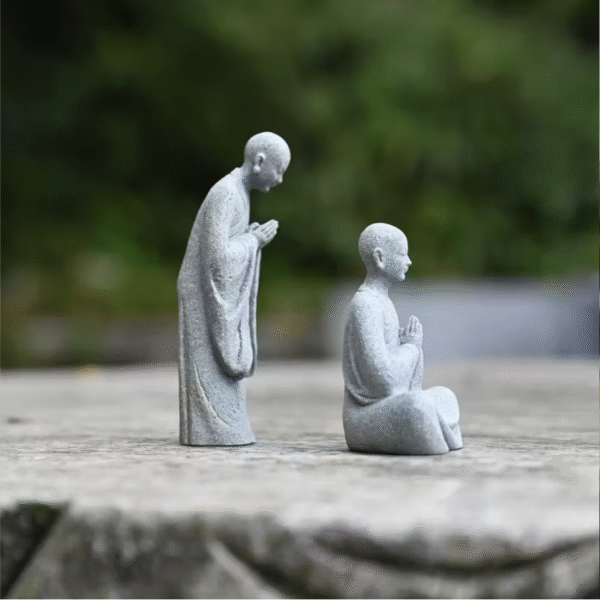 Resin Buddhist Monk Figurine Set