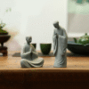 Resin Buddhist Monk Figurine Set